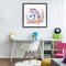Stupell Industries Colorful Unicorn with Flowers Floating Frame, design by Creative Studio